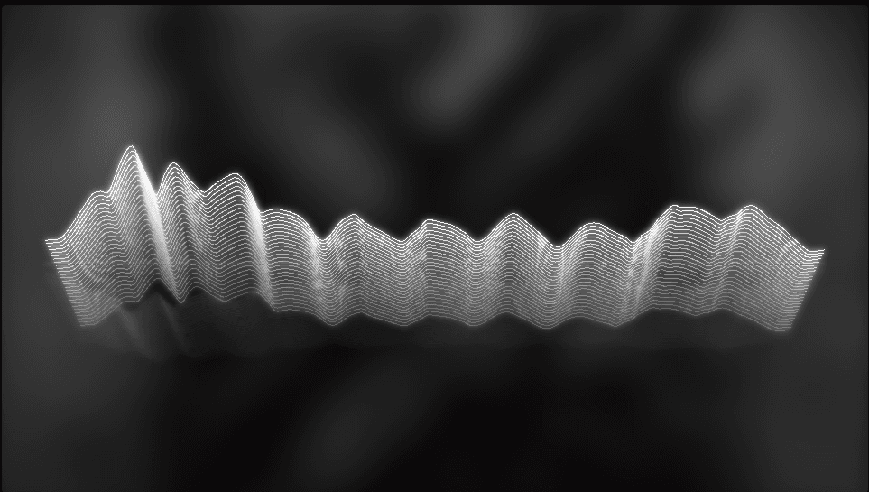 Wireframe Terrain music visualizer style preview